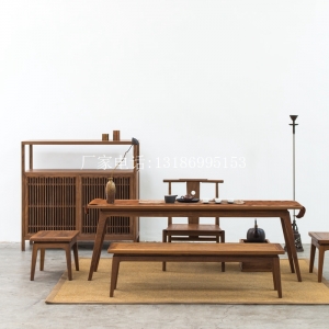 新中式茶桌椅組合--8414